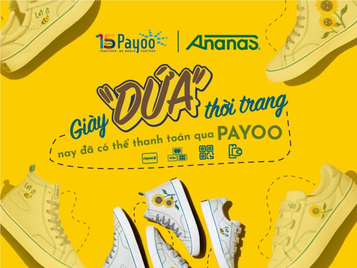Chọn mua giày Ananas, chọn thanh toán qua Payoo
