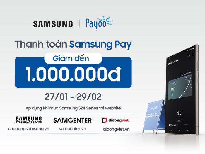 Tết thêm rộn ràng với ưu đãi đến 1 triệu đồng khi sắm Samsung Galaxy S24 Series