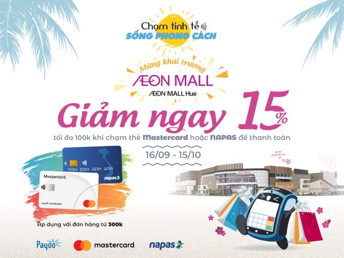 Khám phá AEON MALL Huế, chạm thẻ hưởng ưu đãi 15%