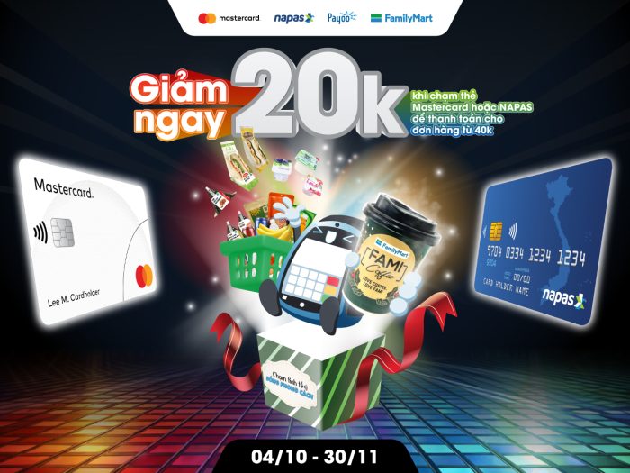 Giảm 20,000 VND tại hệ thống cửa hàng FamilyMart dành cho chủ thẻ BIDV Mastercard Moneyverse