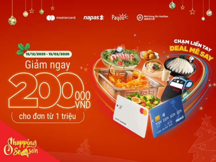 Ăn lẩu Haidilao thôi! Giảm đậm 200.000 đồng khi chạm thẻ