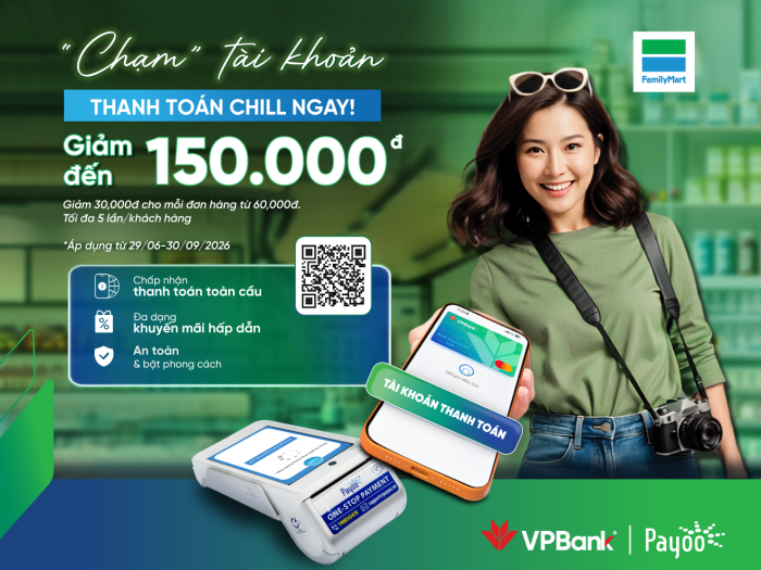 Chạm VPBank NEO, thỏa sức mua sắm tại FamilyMart